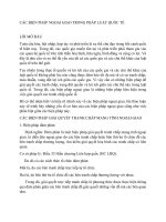 CÁC BIỆN PHÁP NGOẠI GIAO TRONG PHÁP LUẬT QUỐC tế  đại học luật tp hcm