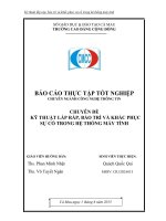 KỸ THUẬT lắp ráp, bảo TRÌ và KHẮC PHỤC sự cố TRONG hệ THỐNG máy TÍNH