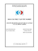 CHUYÊN đề HƯỚNG dẫn kỹ THUẬT lắp đặt và cấu HÌNH CAMERA