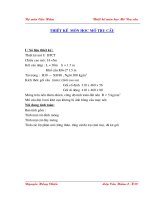 Thiết kế mố trụ cầu kết cấu nhịp L=30m,chiều cao mố H=5m