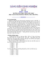 Đề tài: HƯỚNG DẪN HỌC SINH TIỂU HỌC