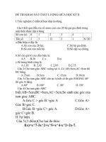 ĐỀ THI KHẢO SÁT CHẤT LƯỢNG GIỮA HỌC KỲ II.