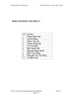 thảo luận basicmarketing đề tài  chính sách sản phẩm tập đoàn tân hiệp phát