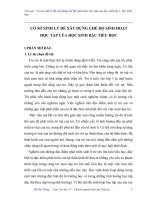 Tiểu luận:       CƠ SỞ SINH LÝ ĐỂ XÂY DỰNG CHẾ ĐỘ SINH HOẠT                  HỌC TẬP CỦA HỌC SINH BẬC TIỂU HỌC