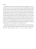 thảo luận tư tưởng HCM đề tài Quan điểm của Hồ Chí Minh về thời kỳ quá độ lên chủ nghĩa xã hội ở Việt Nam