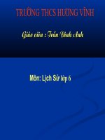 Sử 6 Bài  26 tiết 30