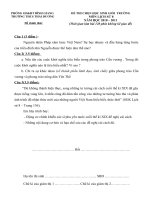 Đề thi HSG cấp trường - Địa lí 8