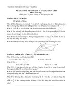 Đề khảo sát HSG toán lớp 3 (lần 5)