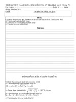 ĐỀ KIỂM TRA 15'' HÌNH 8 CHUONG IV ĐỀ 02