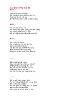 LỜI CÁC BÀI HÁT RU CHO BÉ-( RU NGỦ)