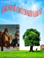 Thuyết trình môn giải phẫu sinh lý và thần kinh cấp cao SỰ KHÁC NHAU GIỮA TÂM LÝ CON NGƯỜI VÀ LOÀI VẬT