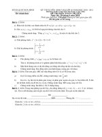 Đề thi vào lớp 10 chuyên HVT (Toán chuyên) 2010 - 2011