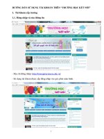 HƯỚNG DẪN SỬDỤNG TÀI KHOẢN TRÊN“TRƯỜNG HỌC KẾT NỐI”