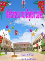 Bài giảng Tiếng Anh 6 Unit 16 : Man and environment