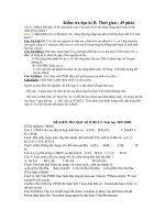 tuyển tập đề kiểm tra học kì II,-hóa 9