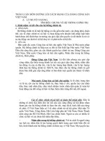 THẢO LUẬN MÔN ĐƯỜNG LỐI CÁCH MẠNG CỦA ĐẢNG CỘNG SẢN VIỆT NAM