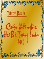 Bai 17 Cuoc khoi nghia Hai Ba Trung