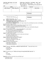 ĐỀ KT CHK2 LỚP 4 Môn TOÁN+TIẾNG VIỆT