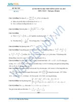 Đề thi thử số 2 môn toán kỳ thi Trung Học Phổ Thông quốc gia năm 2015