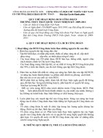 QUY CHẾ OẠT ĐỘNG CỦA BCH CÔNG ĐOÀN CƠ SỞ