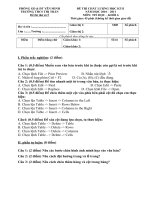 Đề thi thử HK2 môn tin 6 (số 5)