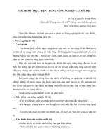 CÁC BƯỚC THỰC HIỆN TRONG NÔNG NGHIỆP CẬN ĐÔ THỊ