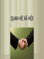 Thuyết trình môn xã hội học đại cương Quan hệ xã hội