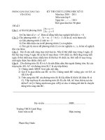 Đề thi toan 9 học kỳ II gửi PGD