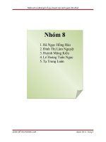 Tiểu luận môn Quy hoạch hệ thống cây xanh Quy hoạch cây xanh quận Tân Bình