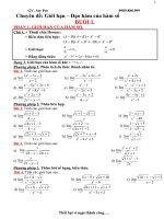 GIỚI HẠN-ĐẠO HÀM(Dạy thêm)