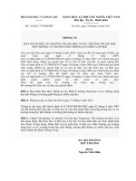 Điều lệ trường học 12/2011