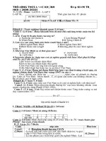 Đề kiểm tra Ngữ văn co ma trận 6,7,8,9 HKII 2011