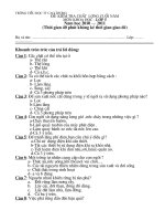 Đề thi khoa học cuối kỳ II rất hay