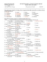 ĐỀ THI THỬ ĐH TRƯỜNG THPT PHÙ CỪ 2010 + ĐÁP ÁN