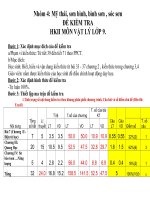 DE THI HOC KY I MON VAT LY CO MA TRAN MOI TAP HUAN