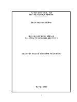 Hiệu quả sử dụng tài sản tại Công ty Xăng dầu khu vực I