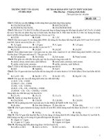 ĐỀ THI THỬ TỐT NGHIỆP THPT MÔN HÓA và đáp án