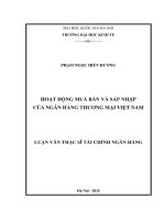 Hoạt động mua bán và sáp nhập của Ngân hàng Thương mại Việt Nam