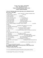 ôn thi cao học môn tiếng anh