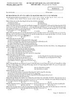 ĐỀ THI THỬ THPT QUỐC GIA LẦN CUỐI NĂM 2015 MÔN HÓA HỌC