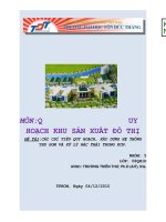 CÁC CHỈ TIÊU QUY HOẠCH, XÂY DỰNG HỆ THỐNG THU GOM VÀ XỬ LÝ RÁC THẢI TRONG KCN