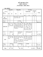 KIỂM TRA HK II TOÁN 6 MA TRẬN TL