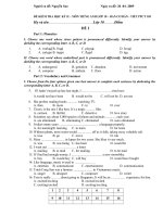 ĐỀ THI HK II - CÓ ĐÁP ÁN