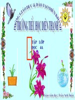 TẬP ĐỌC : CON CHUỒN CHUỒN NƯỚC