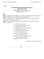 ĐỀ VÀ ĐẤP ÁN HOC KI 2 KHỐI 10 NĂM 2011