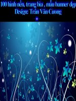 Một số hình nền và trang bìa đẹp