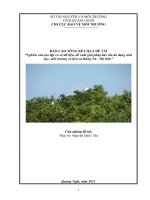 Nghiên cứu tạo lập cơ sở dữ liệu, đề xuất giải pháp bảo tồn đa dạng sinh học, môi trường và lịch sử rừng nà   mộ đức”
