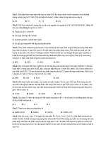 Đề thi thử THPT môn Hóa