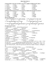 Đề ôn thi tn thpt - có đáp án