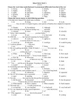 Đề ôn thi tốt nghiệp 2010 -2011( có đáp án)